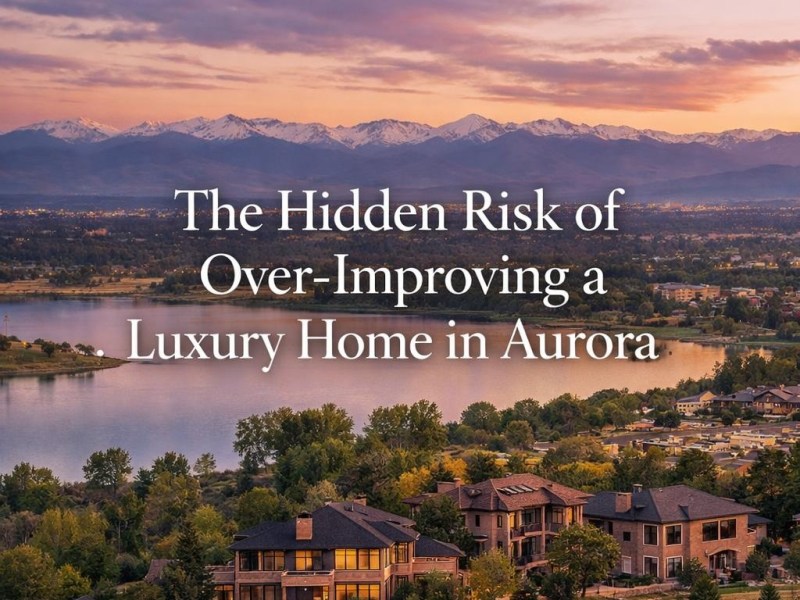 The Hidden Risk of Over-Improving a Luxury Home in&nbsp;Aurora