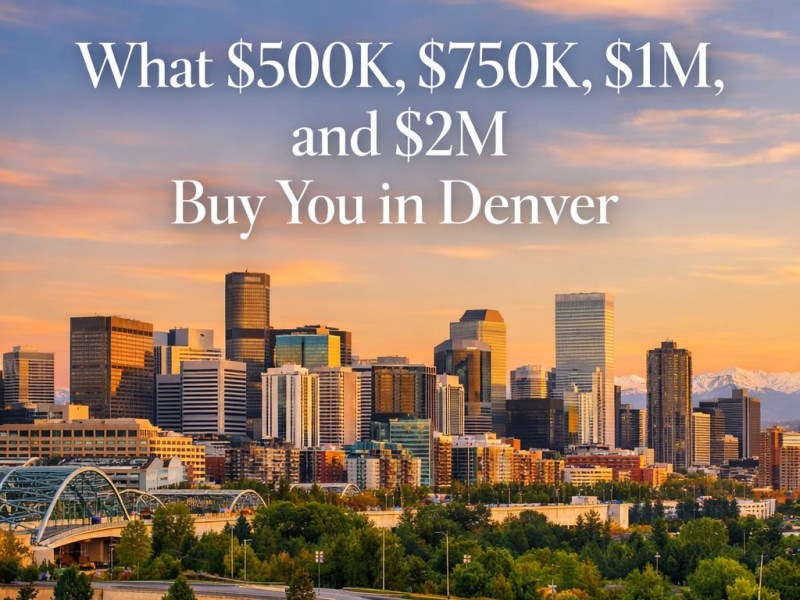 What $500K, $750K, $1M, and $2M Buy You in&nbsp;Denver