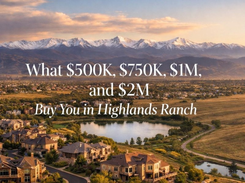 What $500K, $750K, $1M, and $2M Buy You in Highlands&nbsp;Ranch