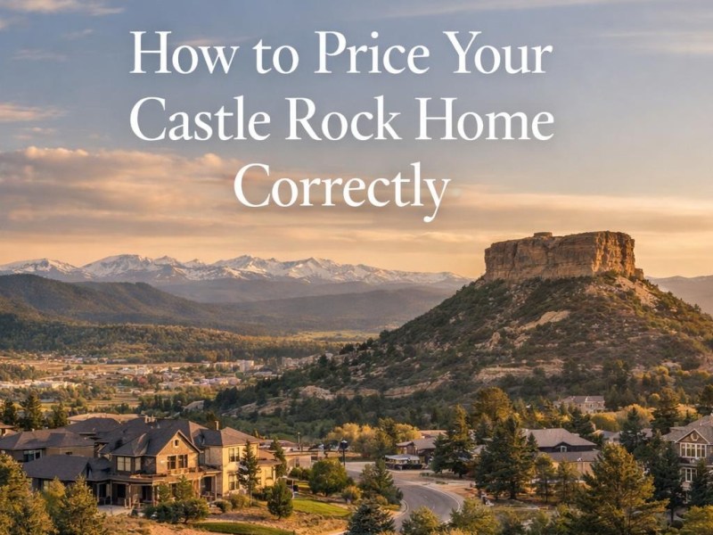 How to Price Your Castle Rock Home&nbsp;Correctly