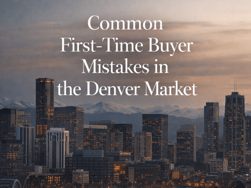 Common First-Time Buyer Mistakes in the Denver&nbsp;Market