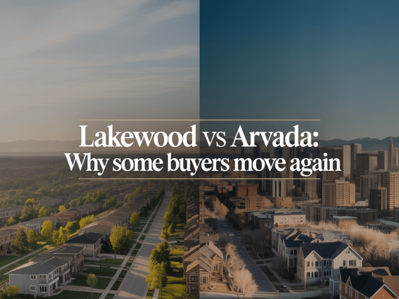 Lakewood vs Arvada: Why Some Buyers Move&nbsp;Again