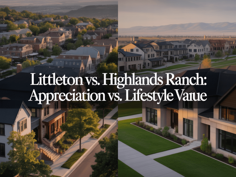 Littleton vs. Highlands Ranch: Appreciation vs. Lifestyle&nbsp;Value