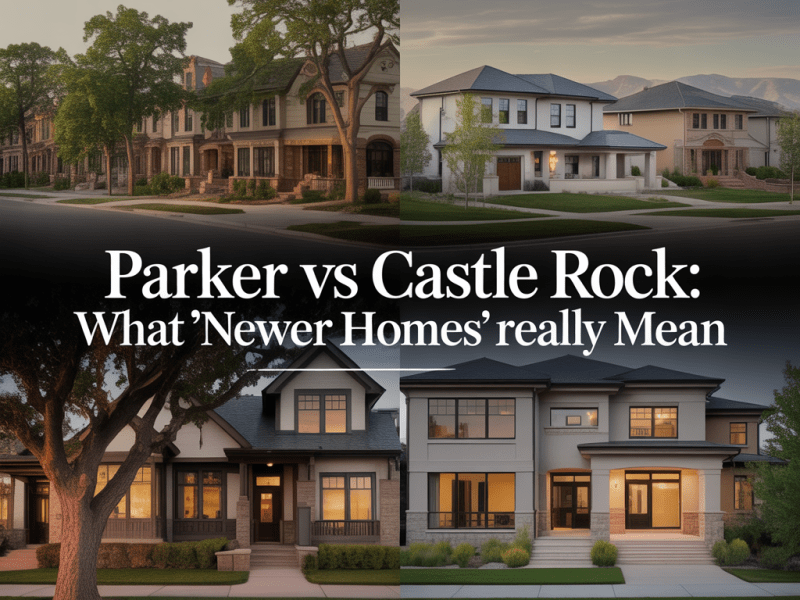 Parker vs Castle Rock: What “Newer Homes” Really&nbsp;Mean