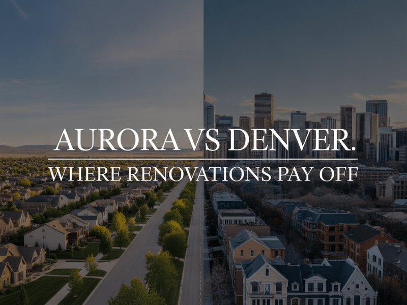 Aurora vs Denver: Where Renovations Pay&nbsp;Off