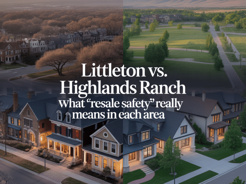 Littleton vs. Highlands Ranch: What “Resale Safety” Really Means in Each&nbsp;Area