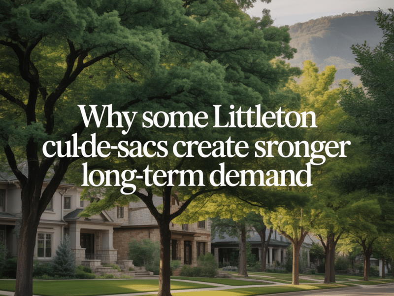 Why Some Littleton Cul-de-Sacs Create Stronger Long-Term&nbsp;Demand