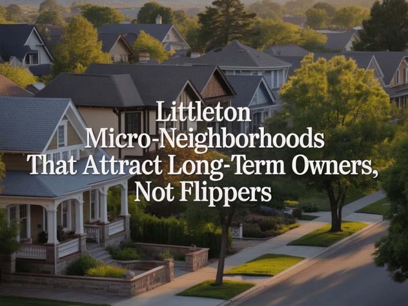 Littleton Micro-Neighborhoods That Attract Long-Term Owners, Not&nbsp;Flippers