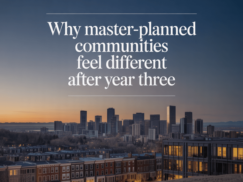 Why Master-Planned Communities Feel Different After Year&nbsp;Three