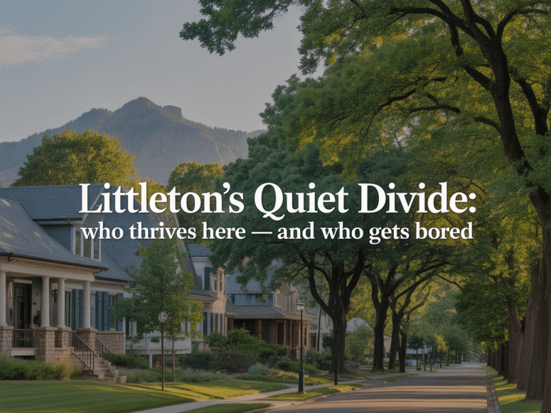 Littleton’s Quiet Divide: Who Thrives Here — and Who Gets&nbsp;Bored