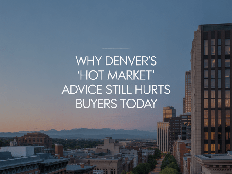 Why Denver’s ‘Hot Market’ Advice Still Hurts Buyers&nbsp;Today